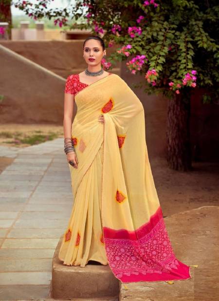 Kashvi Mishti Fancy Printed Designer Georgette Casual Wear Saree Collection